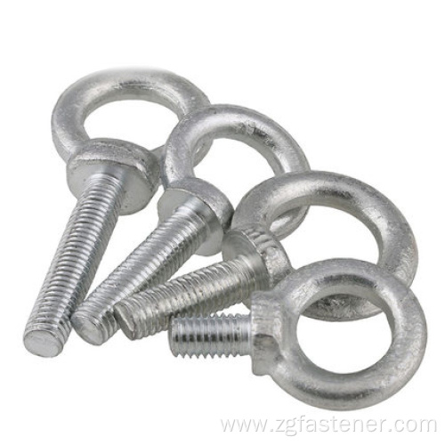 Hot dip galvanized eye ring bolts DIN580